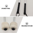 thumbnail image 4 of 2pcs Black Drum Mallets with Metal Handle Wool Felt Head for Music Playing Percussion Instrument Accessory, 4 of 8