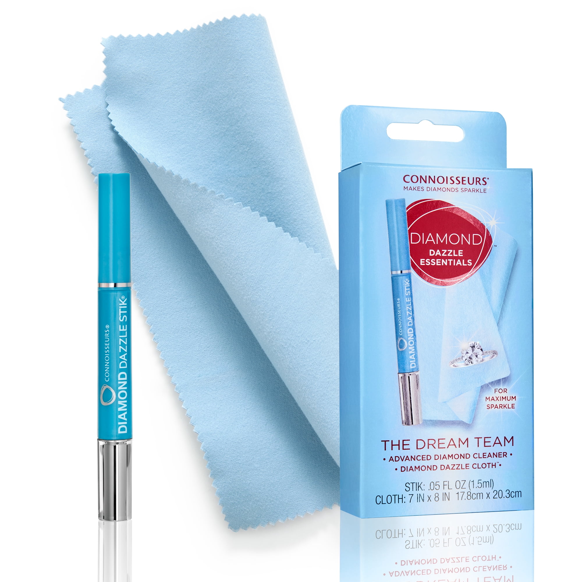 Connoisseurs Dream Team Diamond Cleaning Kit with Dazzle Stik and Jewelry Cloth