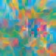 thumbnail image 2 of Meneely, Dan 15x15 Black Ornate Wood Framed with Double Matting Museum Art Print Titled - Spectrum Reveal I, 2 of 4