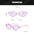 thumbnail image 2 of Gafas de sol con montura pequeña en forma de diamante transfronterizas europeas y americanas, hechas de PC, 2 of 5