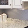 thumbnail image 2 of FASÄDE Quilted Decorative Vinyl Backsplash 15 sq ft Kit in Argent Silver, 2 of 6