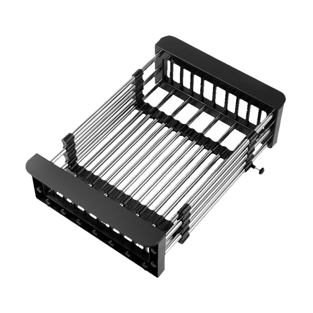 Aousin Dish Drainer Adjustable Dish Drainer Rack Sink Drain Basket for