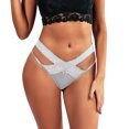 thumbnail image 2 of Aayomet Culottes pour Femmes Lingerie String Taille Basse Culottes pour Femmes (Blanc, P), 2 of 5