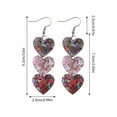 thumbnail image 4 of Viflosae Earring Women's Earrings Gifts for Mom Heart Pendant Earrings for Work & Office, 4 of 6