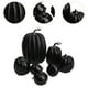 thumbnail image 3 of 7 calabazas falsas de espuma, lindas y realistas mini calabazas de Halloween. Negro, 3 of 8