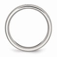 thumbnail image 2 of White Stainless Steel Ring Band Men's Cubic Zirconia CZ, 2 of 7