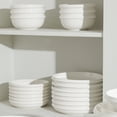 thumbnail image 3 of Stone Lain Verso 24-Piece Dinnerware Set Porcelain, White, 3 of 6