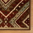 thumbnail image 4 of Medallion Aztec Power-Loomed Indoor Area Rug, 8' x 10', Maroon by Blue Nile Mills, 4 of 6