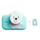 thumbnail image 1 of Kids Camera Mini Cute Portable Children's Day Birthday Gift 20 MP with Al Intelligent Adjustment Light Blue White Bear and 32G Card, 1 of 1