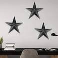 thumbnail image 3 of El granero de estrella de metal desgastado para sala de estar, dormitorio, decoración del hogar, decoración al aire libre, decoración de arte de pared de granja, negro, 30 cm Xemadio LF-0164, 3 of 5