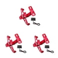 thumbnail image 4 of ZheElen Bracket Aluminum Moto Accessories Lightweight License Number Plate Holder Frame Registration Plates Mount with LED Light Red 3PCS, 4 of 6