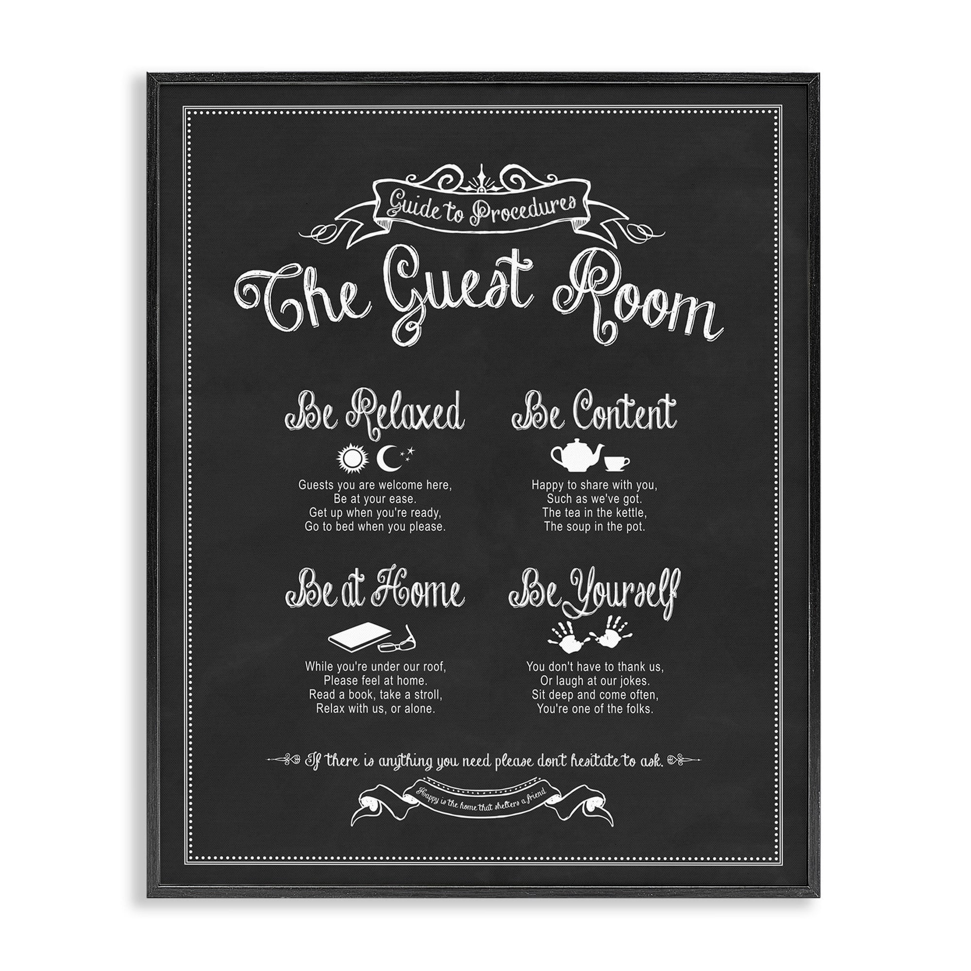 Stupell IndustriesThe Guest Room GuideFramed Wall Art by Lettered and Lined