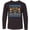 AB-Black, variant on Inktastic Happy Hanukkah Sweater Style Design with Menorah and Dreidel Long Sleeve Youth T-Shirt