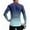 Blue, variant on Mens Cycling Jersey Cycling Shirt Long Sleeve Bike Riding Shirt, Trendy Gradient Ombre Sportswear with 3 Rear Pockets, Moisture Wicking Breathable Quick Dry Biking Shirt