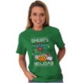thumbnail image 4 of Ugly Christmas Pattern Smurfy Holiday Men's Graphic T Shirt Tees Brisco Brands S, 4 of 6