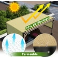 thumbnail image 2 of ColourTree 9' x 19' Brown Pergola Sun Shade Canopy Replacement Cover UPF50, Commercial Grade 260 GSM Cloth for Outdoor Patio, Garden, Deck, Backyard (We Make Custom Size), 2 of 7