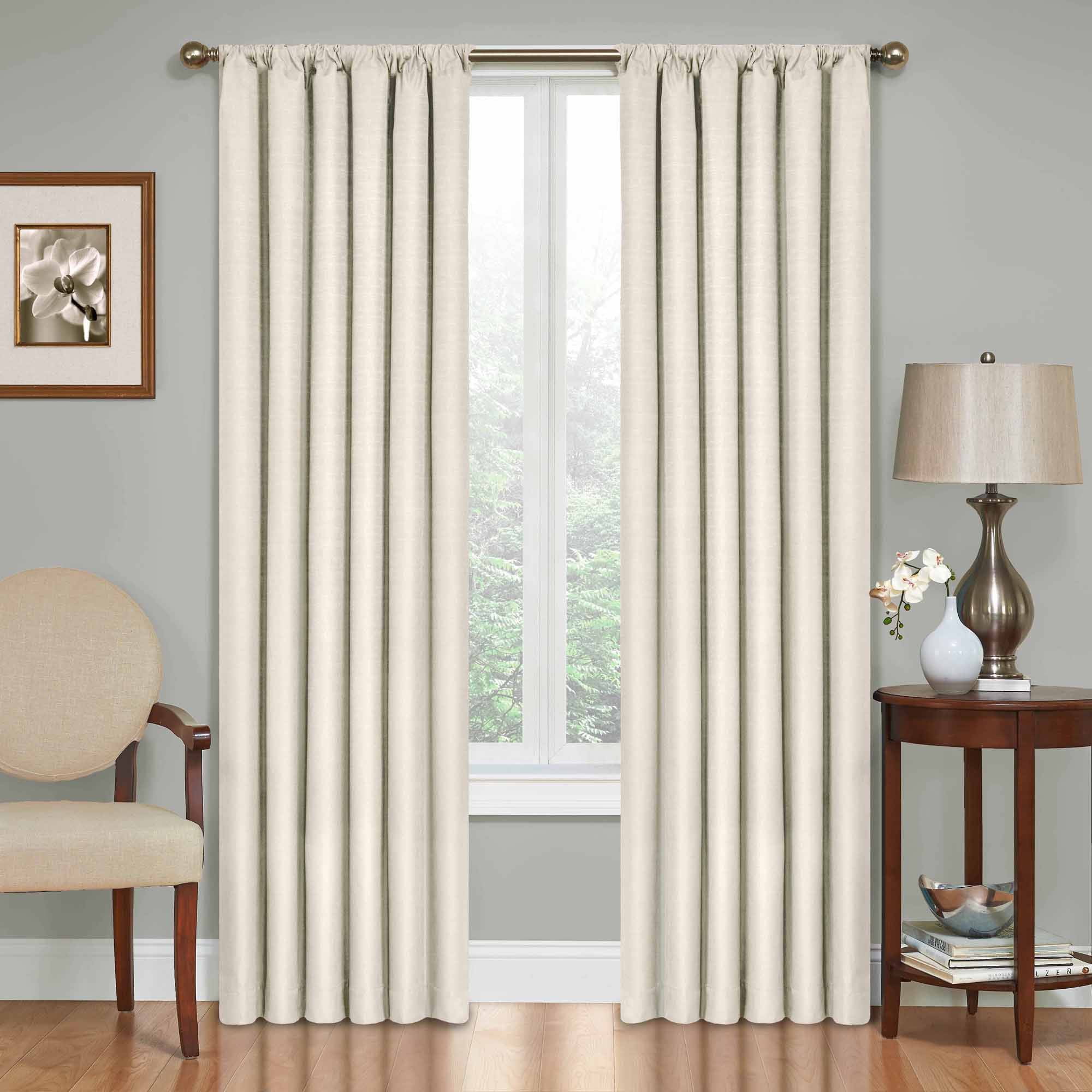 63&#34;x42&#34; Kenna Thermaback Blackout Curtain Panel Ivory - Eclipse