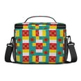 thumbnail image 3 of Lunch Box Pioneer Flower Floral Print Pattern Insulated Lunch Bag for Women Men,Medium Leakproof Lunchbox Cooler Bag Adjustable Strap,10 X 6.7 X 8 Inches, 3 of 6