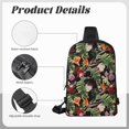 thumbnail image 3 of Sigee Watercolor Tropical Flowers for Dual Pocket Sling Backpack Hiking Daypack Multipurpose Cross Body Chest Bag, 3 of 8
