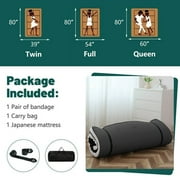 Japanese Floor Mattress, Futon Mattress, Foldable & Portable, Roll Up Mattress Tatami Mat Sleeping Pad with Storage Bag