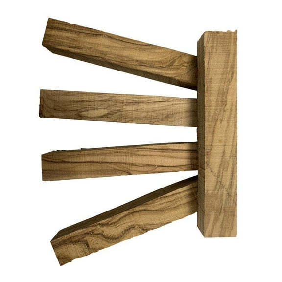 Olivewood Wood Pen Blanks For Turning - 3/4" x 3/4" x 5" (5 Pack) - High-Quality Hardwood Pen Blanks for Impeccable Creations