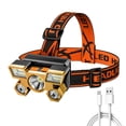 thumbnail image 1 of Kuymtek Advertencia a prueba de agua 5LED Linterna 4 Gear 350lm Camping Head Torch (Oro) Kuymtek Iluminación del hogar multifuncional, 1 of 8