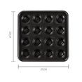 thumbnail image 4 of 16 Holes Billiards Tray Pool Tray Pool Halls Storage Organizer Holder 25*25cm, 4 of 8