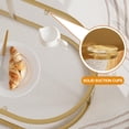 thumbnail image 5 of Oval Coffee Table with Tempered Glass Top - Modern Gold Accent Table, 5 of 9