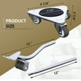 thumbnail image 3 of ONEON Steel 720lb Max Weight 3-Wheels Furniture Dolly, 3 of 6
