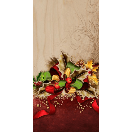  Christmas  Holiday  Decoration Bow Mistletoe Plywood Wood 