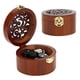 thumbnail image 1 of Caja de música de madera vintage caja de música de forma redonda de estilo retro ahueca hacia fuera la caja de joyería musical regalo ornamental para el hogar ANGGREK Otros, 1 of 8