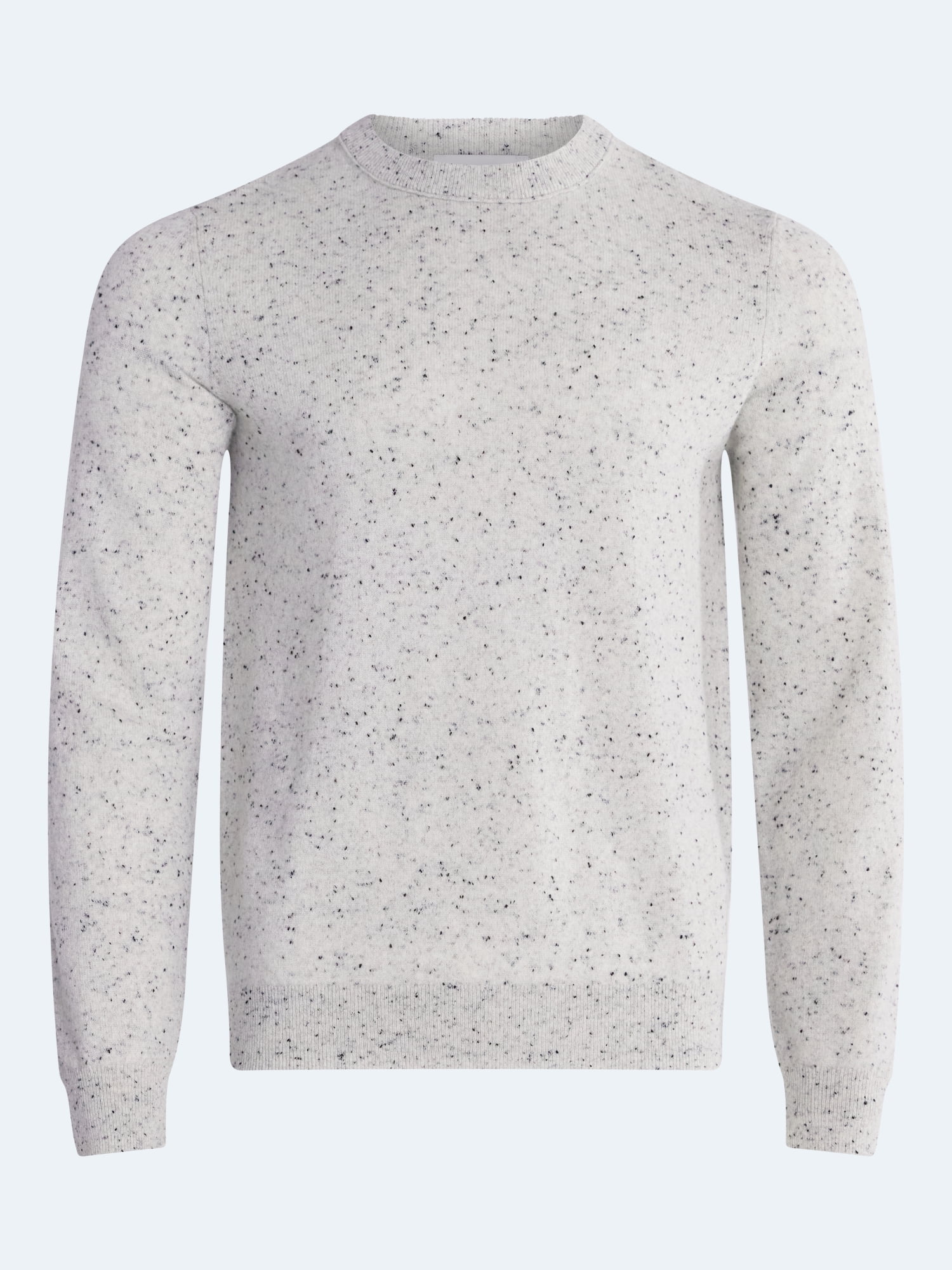 Free Assembly Men’s Cashmere Crewneck Sweater with Long Sleeves, Midweight, Sizes XS-2XL