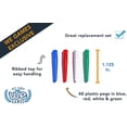 thumbnail image 2 of WE Games 48 Plastic Cribbage Pegs - Tapered - Red, Blue, Green & White, 2 of 8