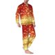 thumbnail image 2 of Balery Red Gold Glitter Pijama para Hombre de Dos Piezas con Manga Larga, Conjunto de Dormir y Descanso Suave con Bolsillos-XX-Large, 2 of 7