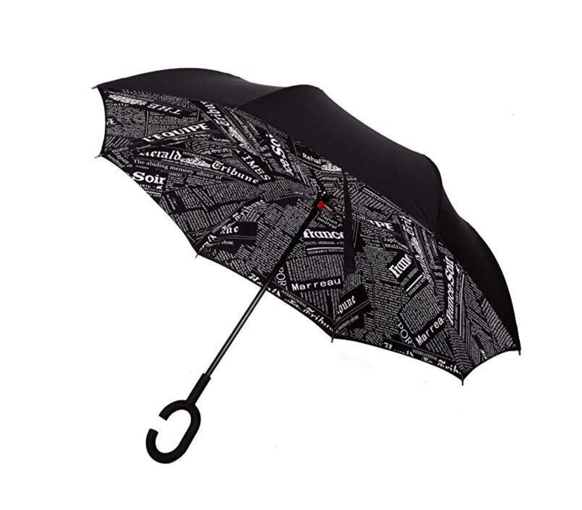 Buy Inverted Auto Open Upside Down with CHandle Umbrellas/ Reverse