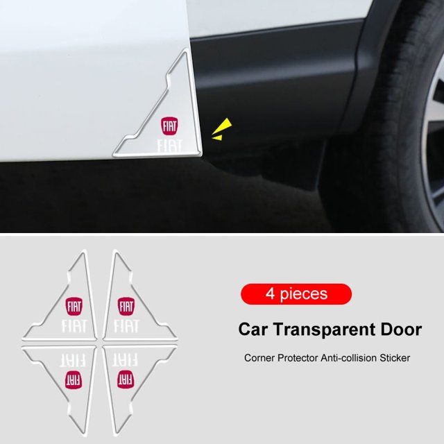 4 Piezas Protector De Esquina De Puerta Transparente Para Coche , Anticolisión Sticke Parachoques Arañazos , Tira De Decoración Para El Cuidado Automático huangjie unisex