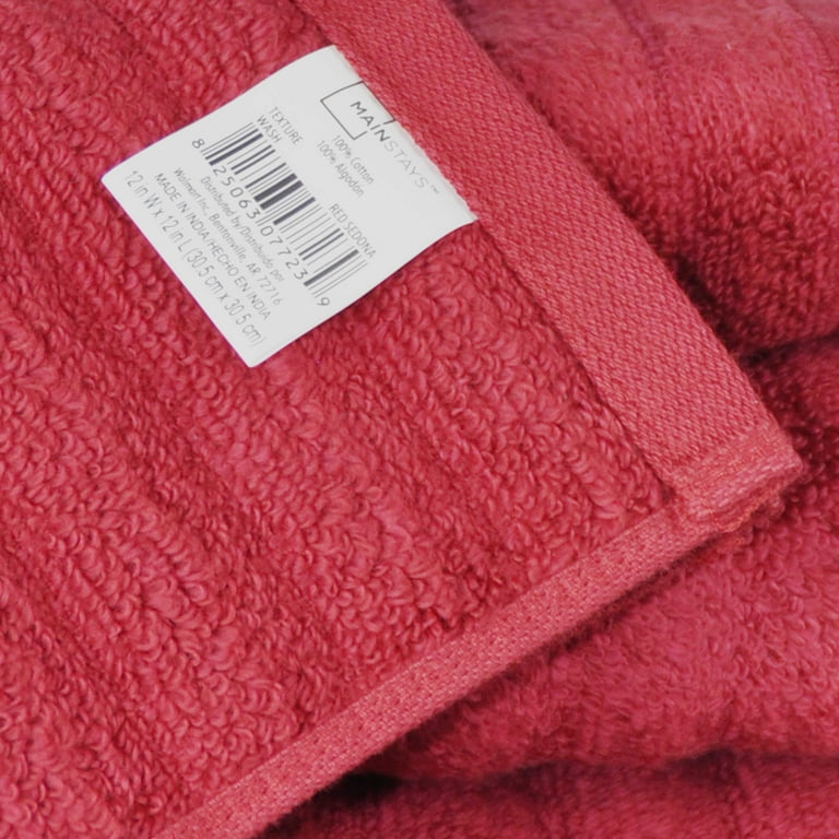 Mainstays Performance Textured Bath Towel, 54 x 30, Brown Basket 