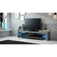 thumbnail image 2 of Solo 200 Modern LED TV Stand, Fits up to 90" TV, Gray/Black, 2 of 4