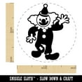 thumbnail image 2 of Waving Clown Circus Carnival Self-Inking Rubber Stamp Ink Stamper - Pink Ink - Medium 1 Inch, 2 of 7