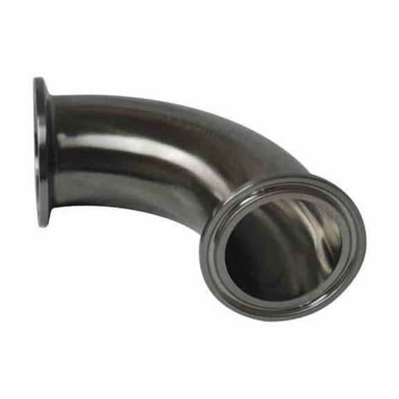 Maxpure 1-1/2" Clamp T316L SS 90 Degree Elbow TEG2C6L1.5-PL