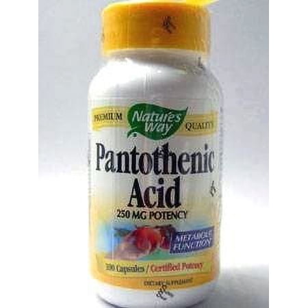 Nature s Way Pantothenic Acid 250 mg 100 Caps