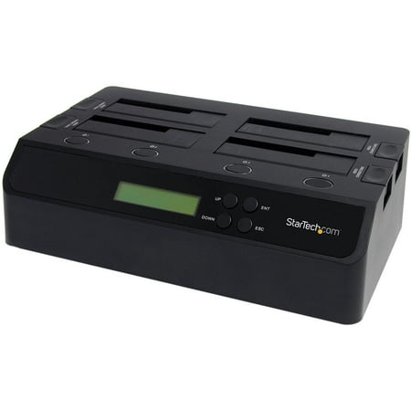 UPC: 0065030843881 | StarTech SATDOCK4U3RE 4 Bay USB 3.0 eSATA to SATA Standalone 1:3 HDD Hard Drive Duplicator Dock