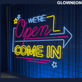 thumbnail image 3 of Glowneon We're Open Come In Neon Sign, Grand Logo Open Shop Led Sign, 3 of 5
