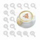 thumbnail image 5 of Plantillas de arte latte de 16 piezas para decoración de pasteles con espuma de café capuchino s202412245033, 5 of 5