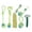 Green_4Pack, variant on MGEZCOO Durable Dog Toys for Aggressive Chewers - Rope Chew Toys for Dogs - 8 Pack Interactive & Safe Chew Toys for Small & Large Dogs - Fun and Long-Lasting