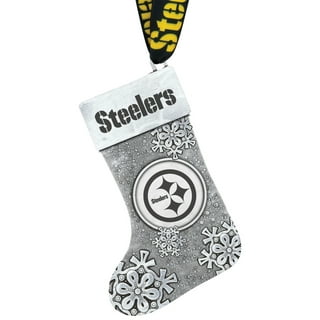 Pittsburgh Steelers 18 oz. Gold & White Holiday Stocking Mug