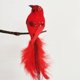 thumbnail image 4 of Pájaro artificial Pascua Halloween pequeño pájaro rojo blanco decoración de jardinería pájaro falso se puede arreglar, 4 of 6