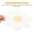 thumbnail image 2 of Dosaele Flower Paper Plates Disposable 20Pcs Daisy Shape Food Tray for Party Wedding, 2 of 5