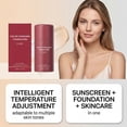 thumbnail image 3 of Color Changing Foundation - Skin Tone Adapting Liquid Foundation for Women, Self Adjusting Natural Finish, Blurs Imperfections & Fine Lines, SPF 15, All Skin Types, 3 of 7