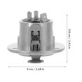 thumbnail image 2 of Homoyoyo 2Ud Panel Mount Conector 3 Para Micrófono Con Material De Zinc Plateado, 2 of 5